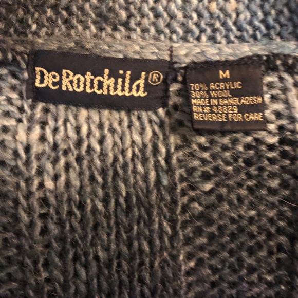 Fairycore Sweater Blue Zip up cardigan - Picture 4 of 4